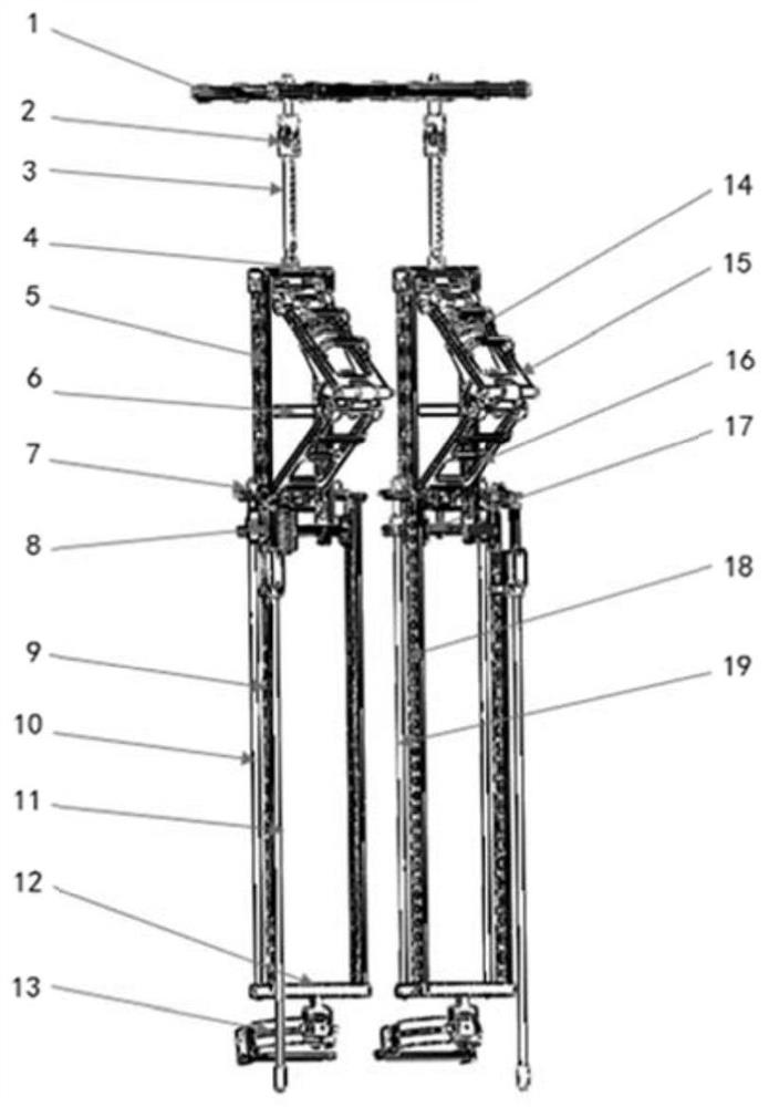 Cross-joint load bearing supporting device based on passive variable stiffness damper