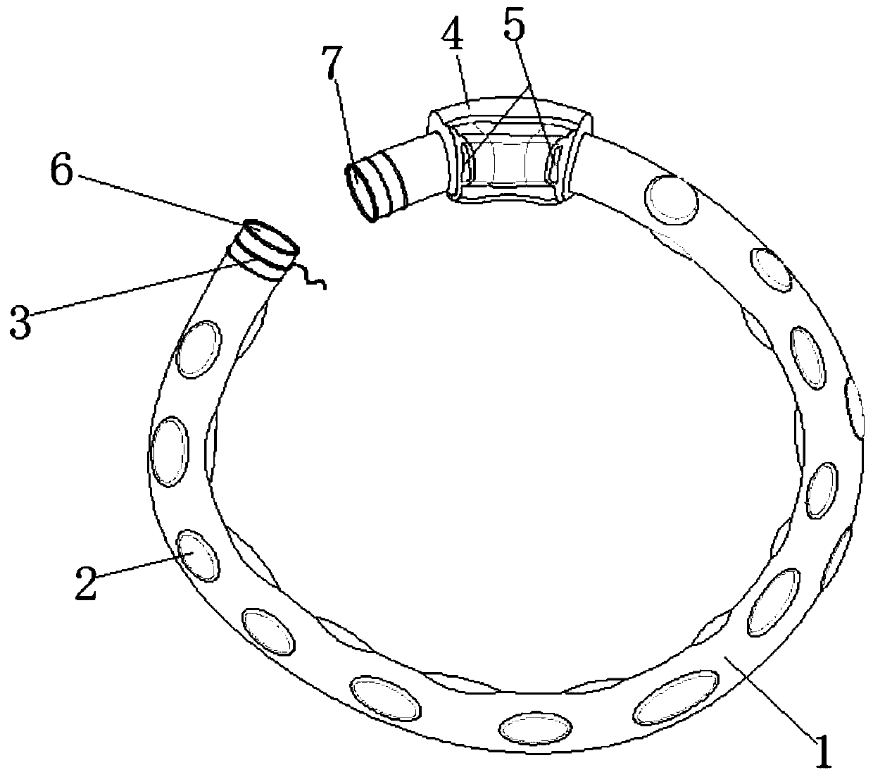 Quick binding tourniquet for middle-aged and elderly people