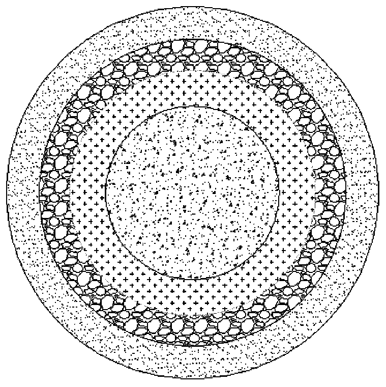 Artificial capsule type multifunctional particle as well as preparation method and application thereof