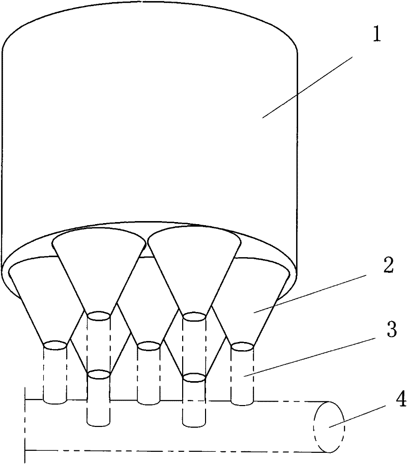 Large swirl injection flotation column