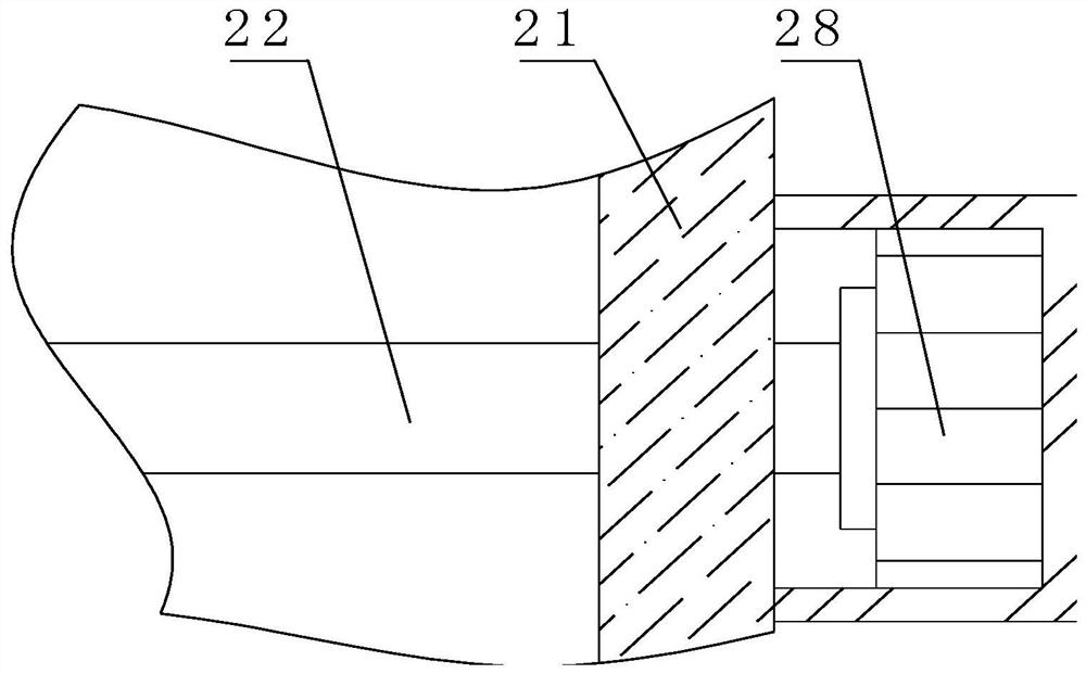 Under-beam device reactor of low-energy electron accelerator