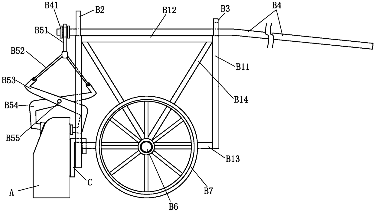 Novel curb lifting and carrying device