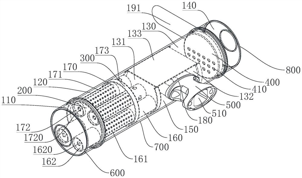 Silencing device for unmanned aerial vehicle power generation system