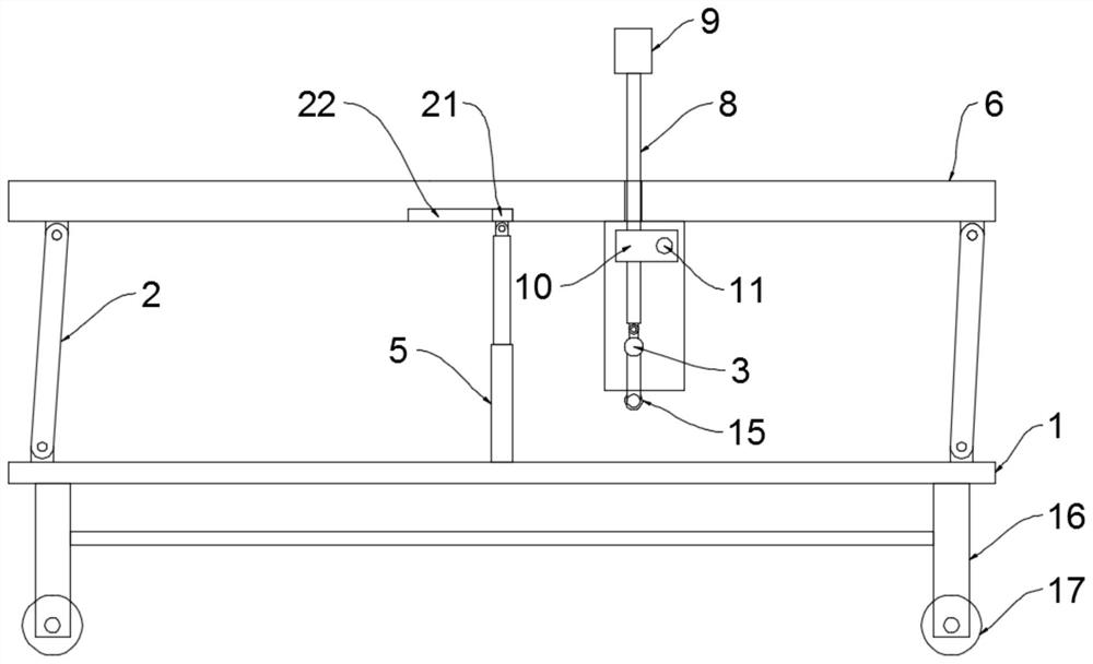 Multifunctional examination bed for gynecology