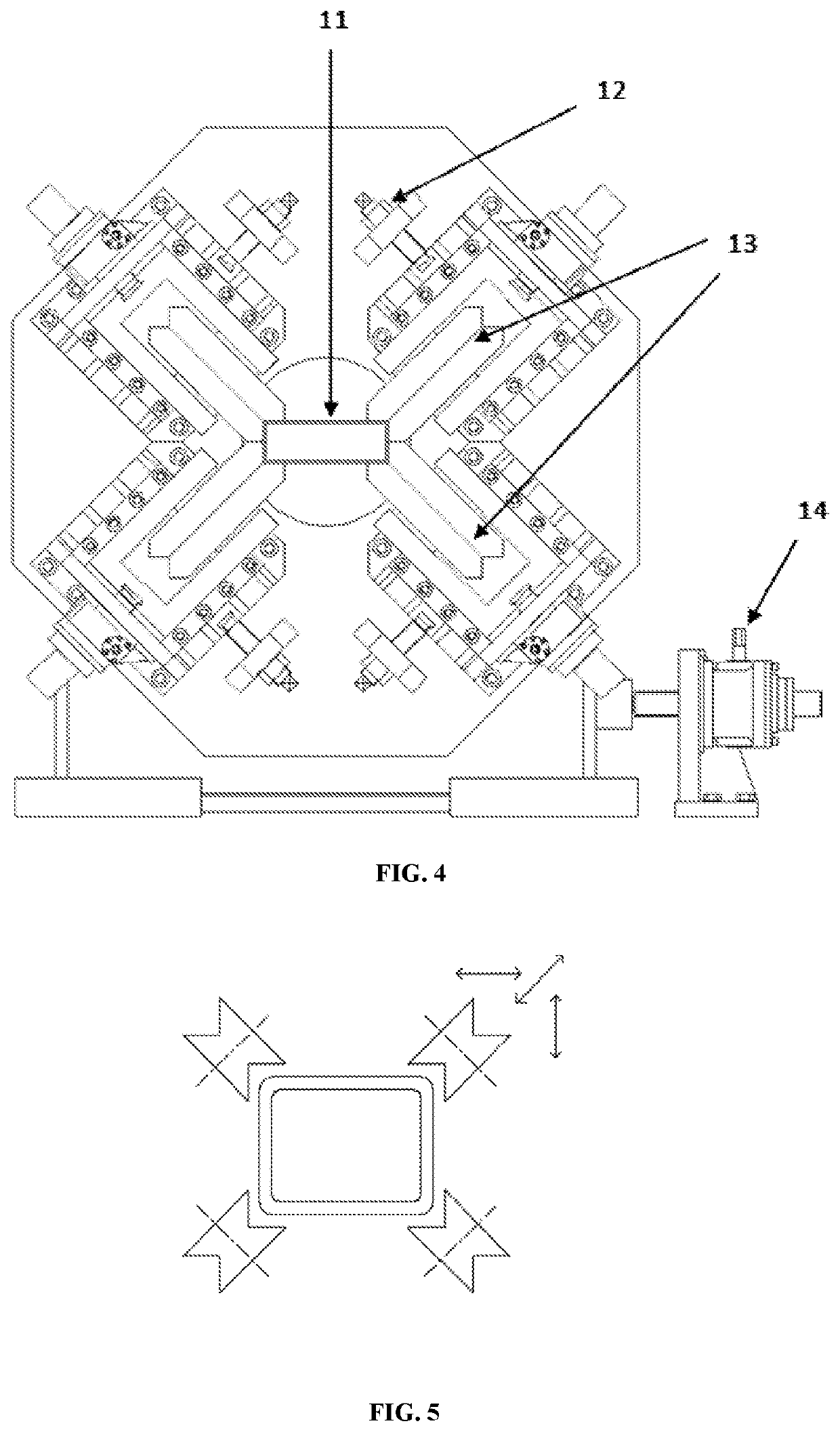 Hot and cold composite formed square and rectangular steel tube with thickened corners and production method