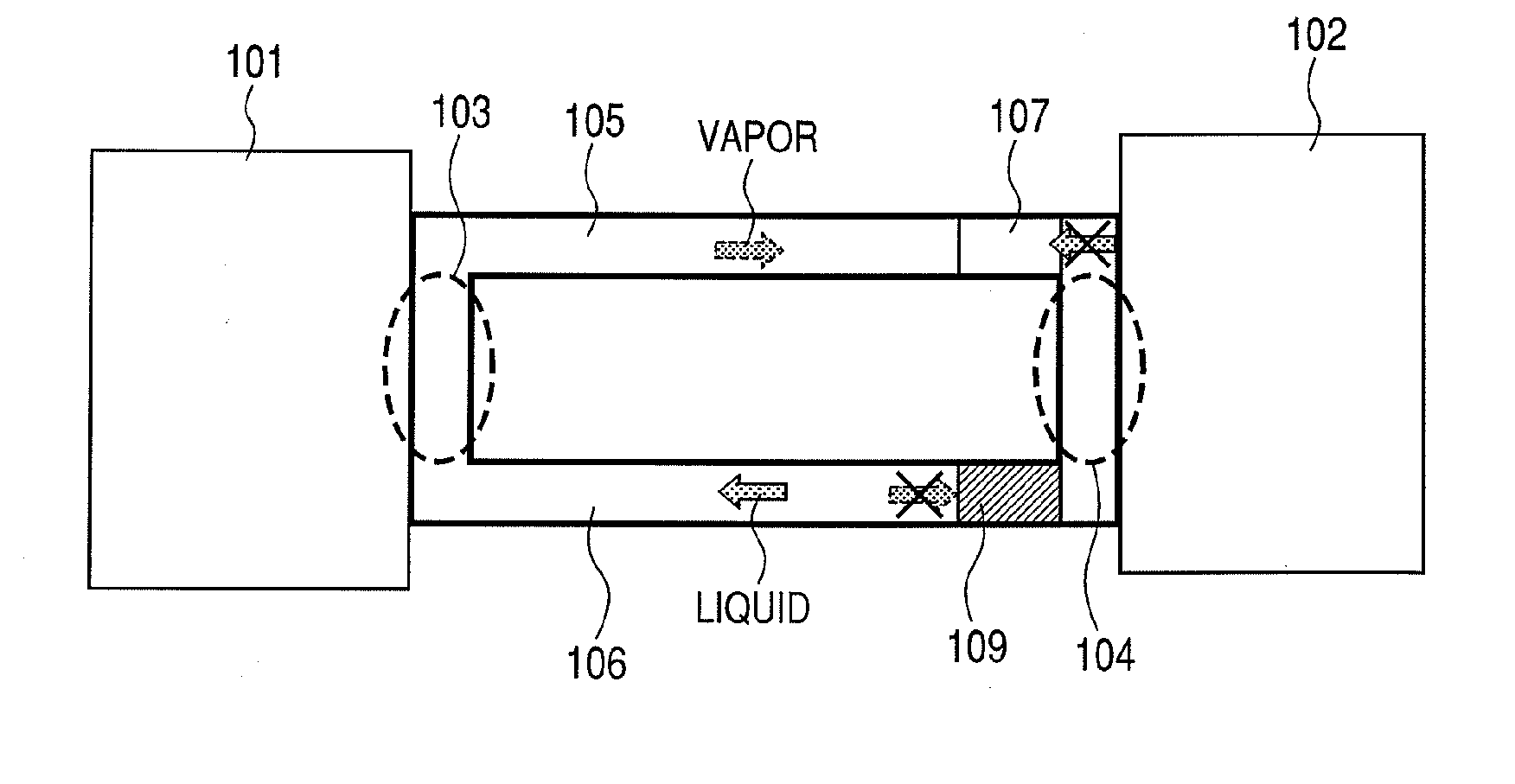 Heat transfer controlling mechanism and fuel cell system having the heat transfer controlling mechanism