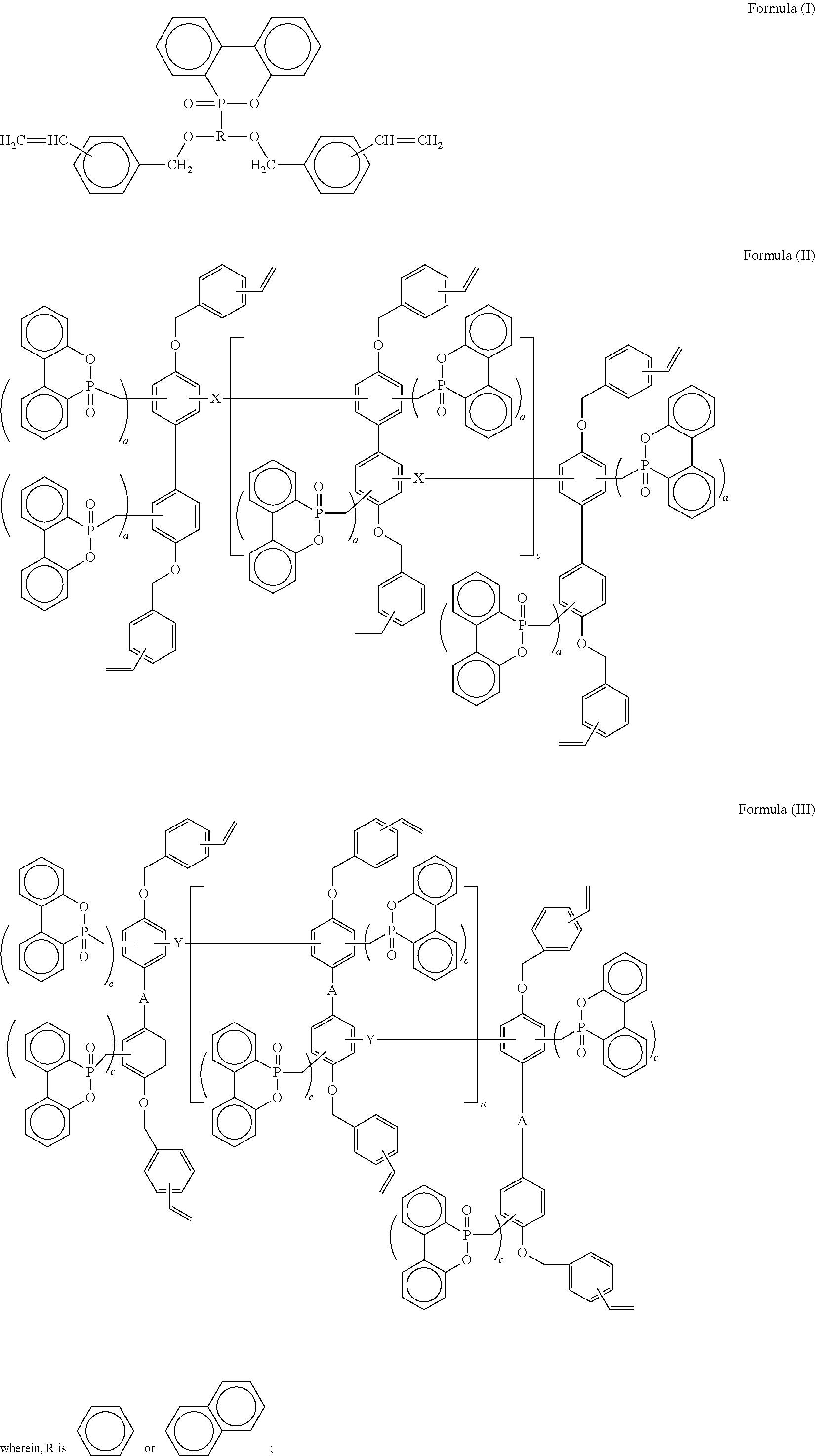 Vinylbenzyl-etherified-dopo compound resin composition and preparation and application thereof