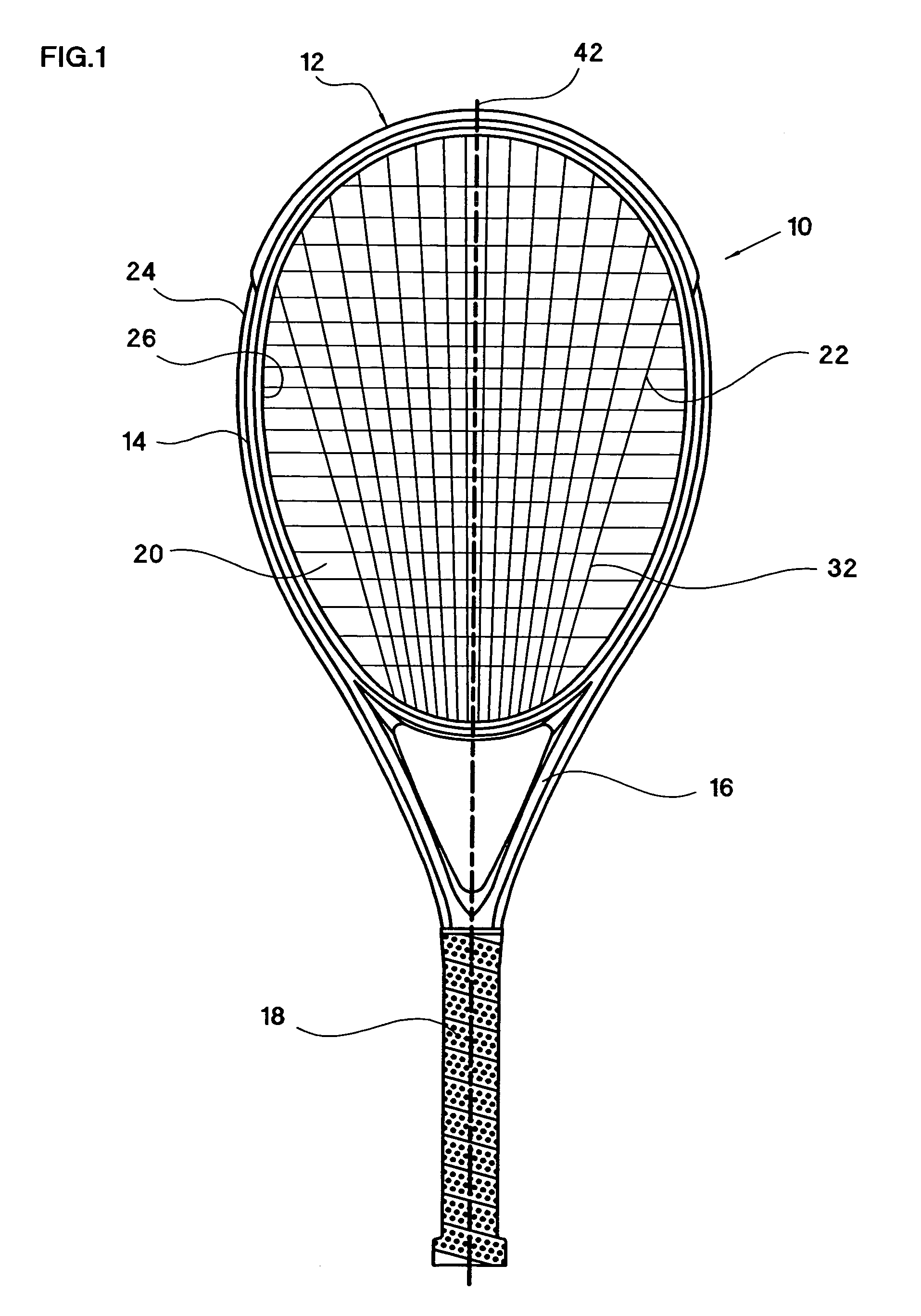 Bumper guard for a sports racquet