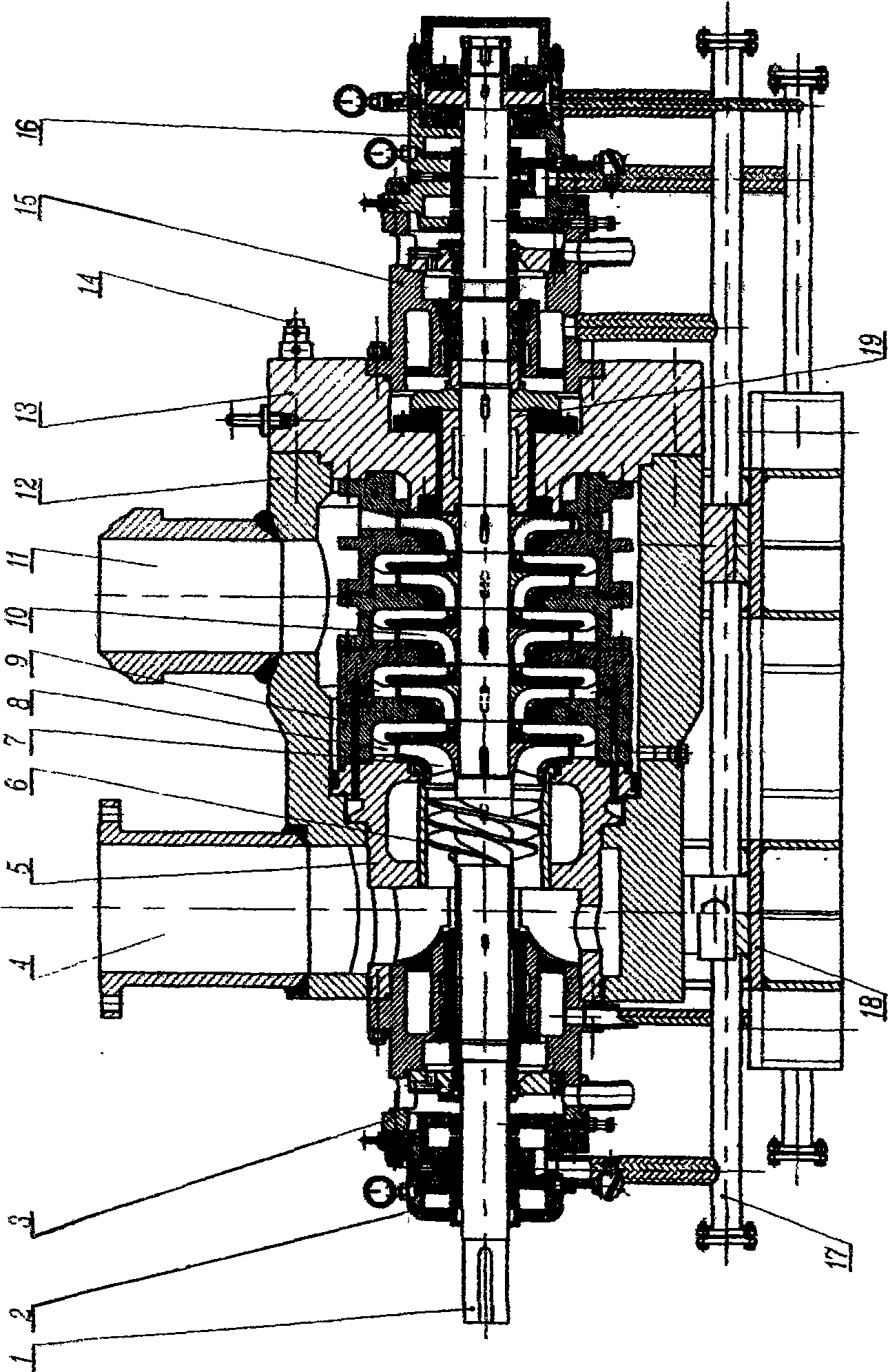 Boiler water-feeding pump