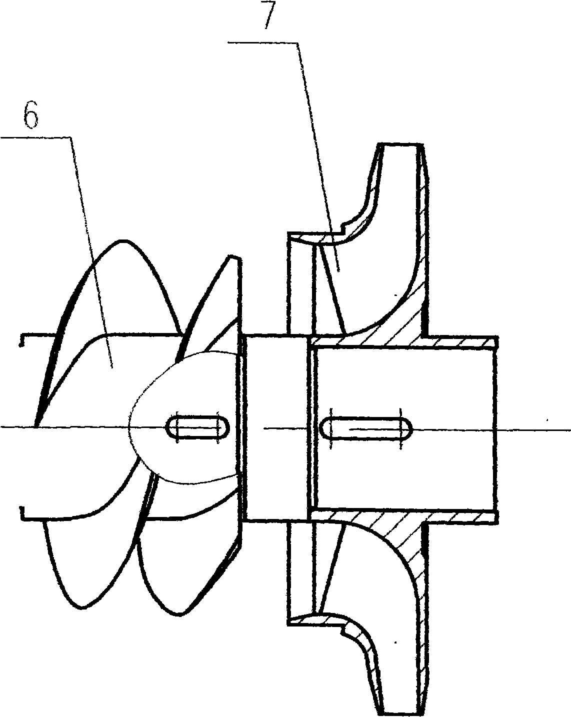 Boiler water-feeding pump