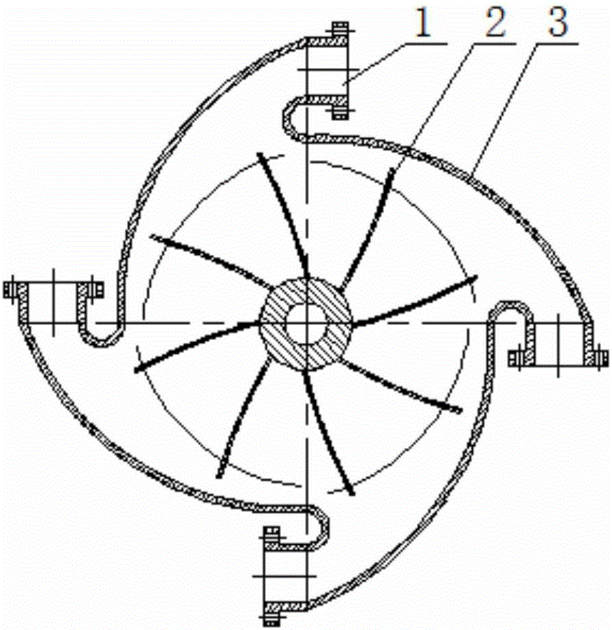 Multi-outlet worm wheel machine