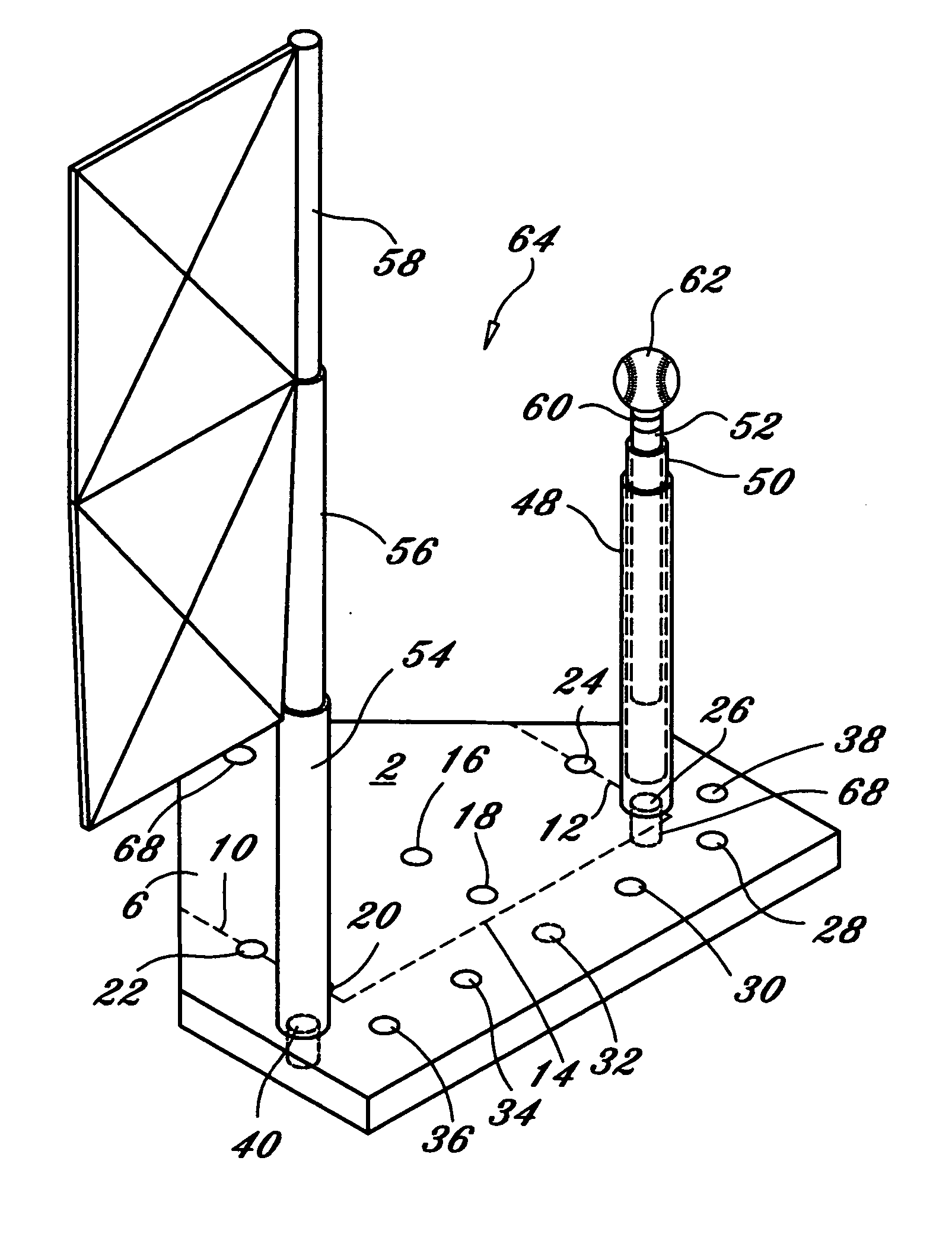 Baseball practice device