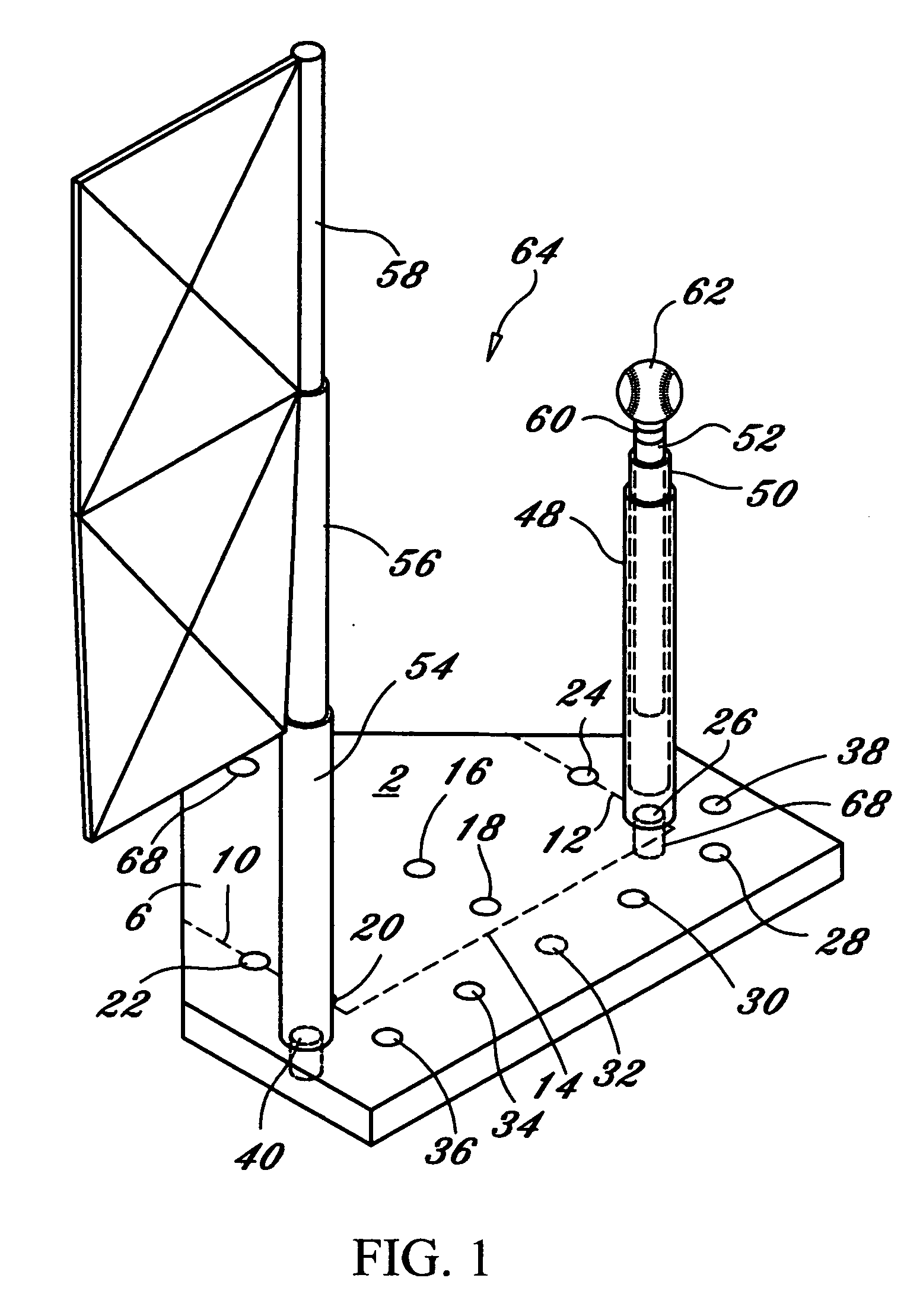 Baseball practice device