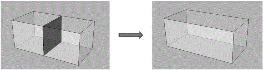 Topology maintenance method based on three-dimensional geometric body combination