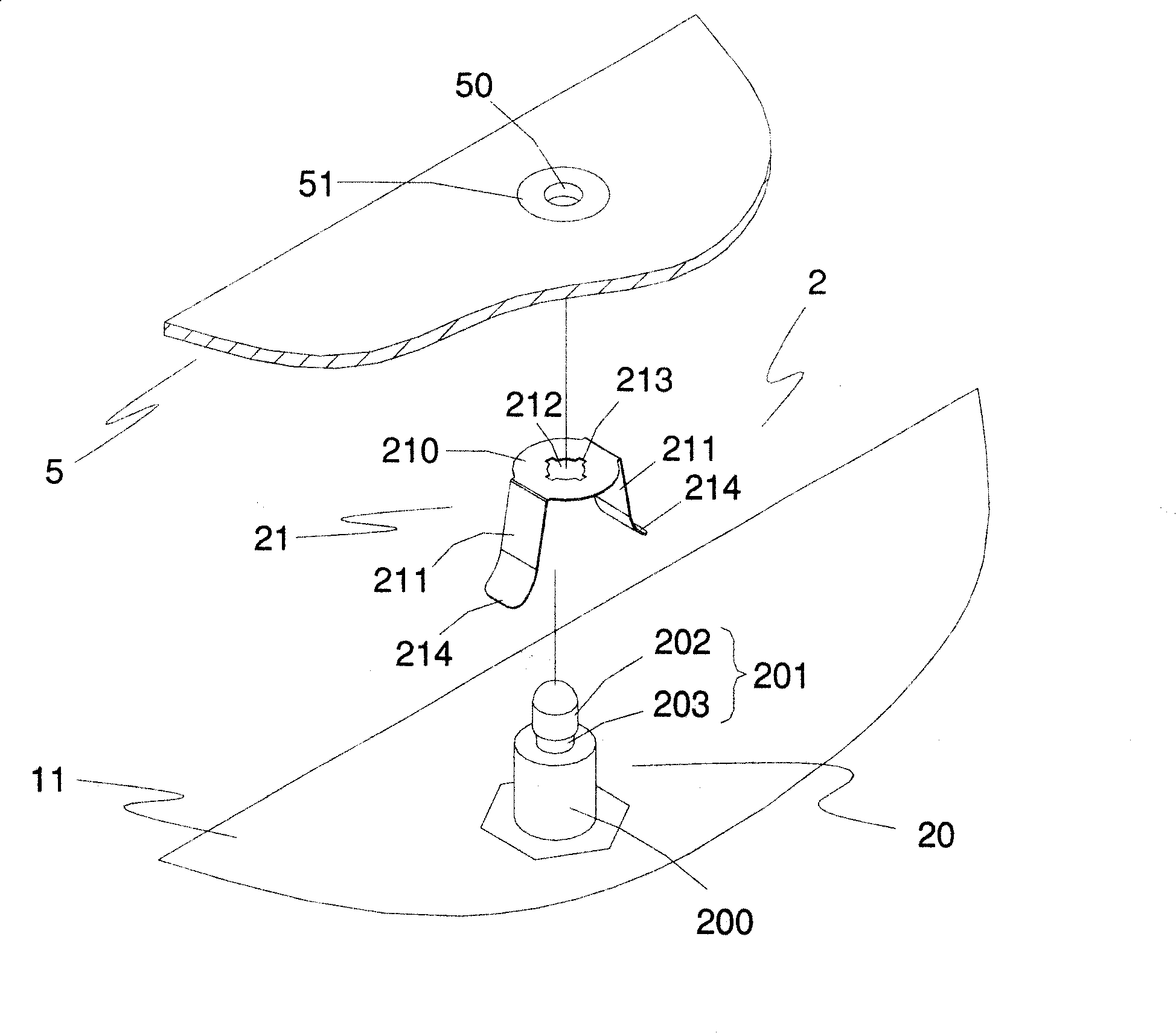 Circuit board assembly structure and its guide wave device