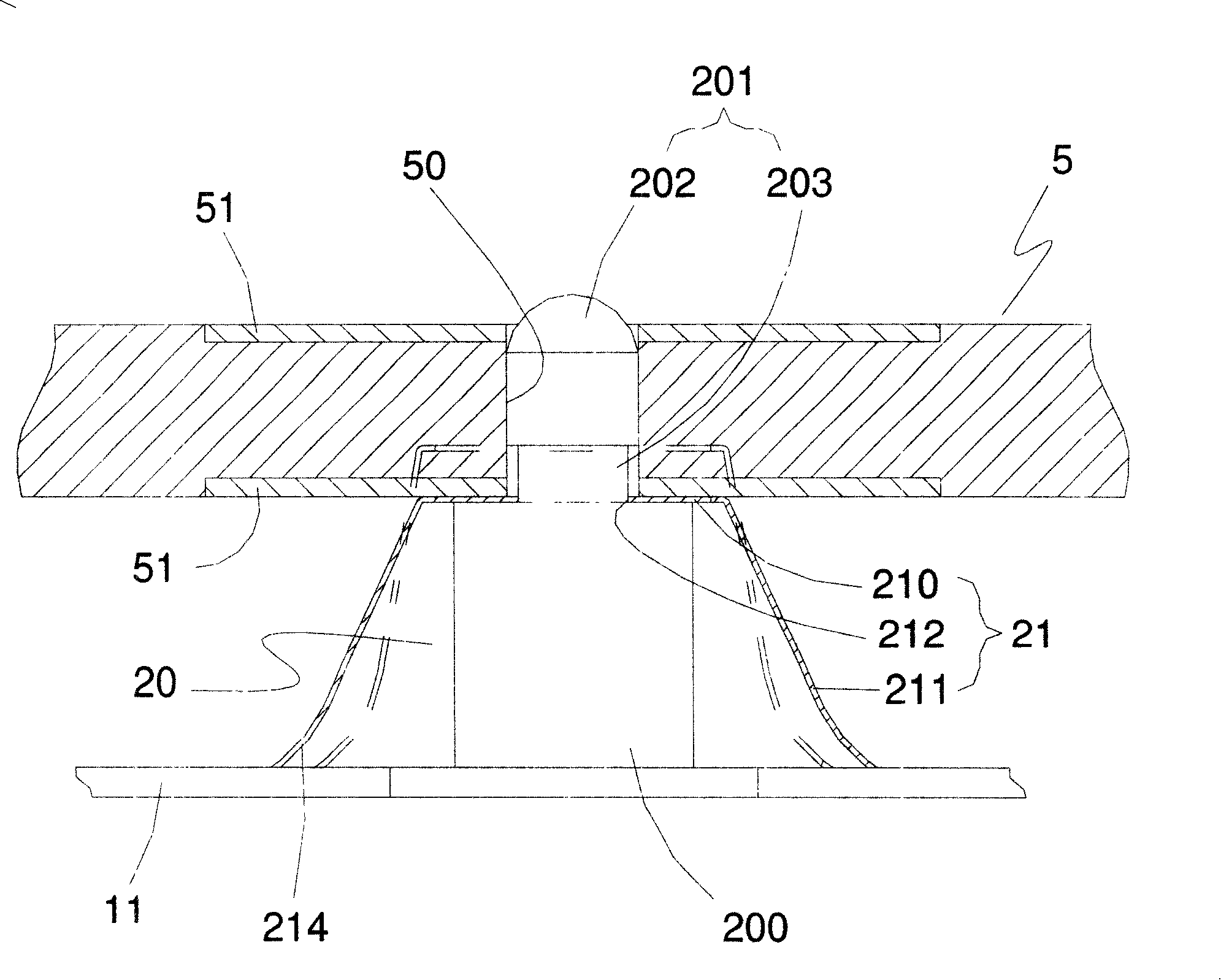 Circuit board assembly structure and its guide wave device