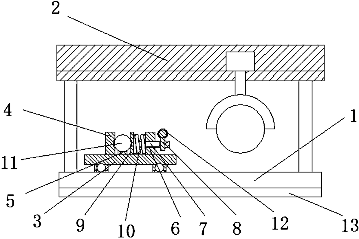 Fixing clamp used for log cutting