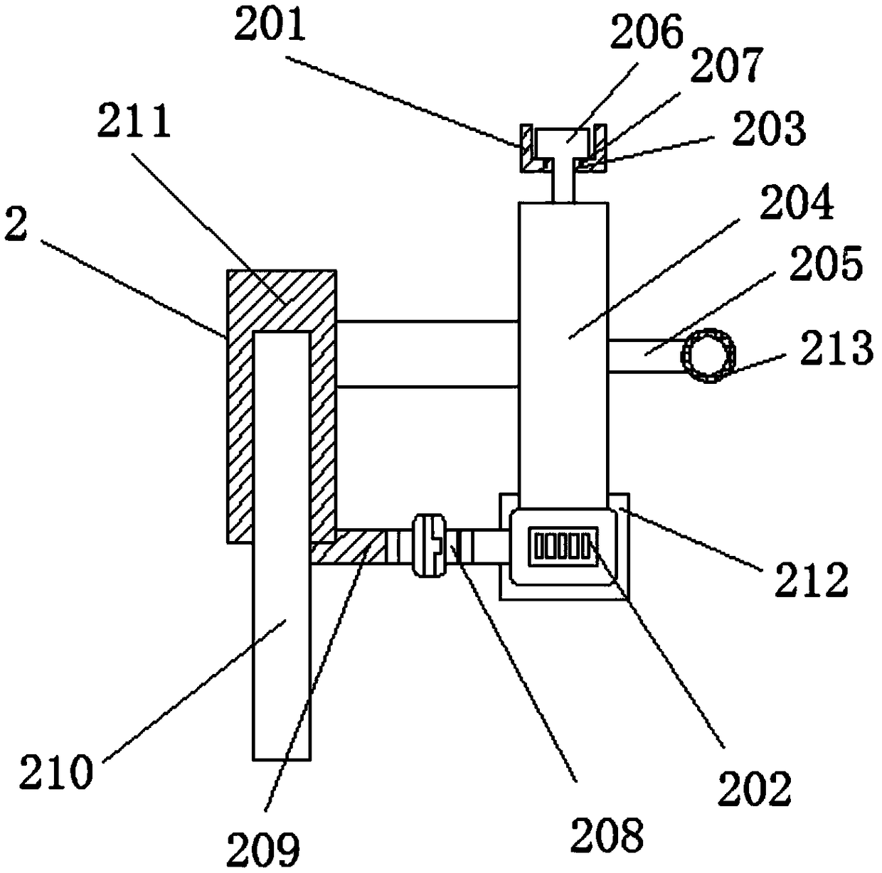 Fixing clamp used for log cutting