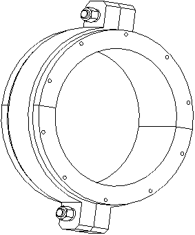 Processing technology for improving winch guide rope wheel split type shaft sleeve whole circle zero clearance