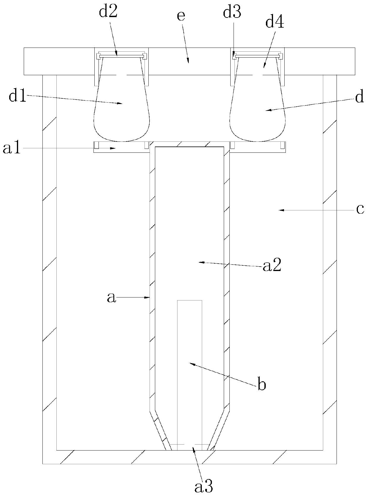 Nitrogen-containing doped graphene preparation equipment