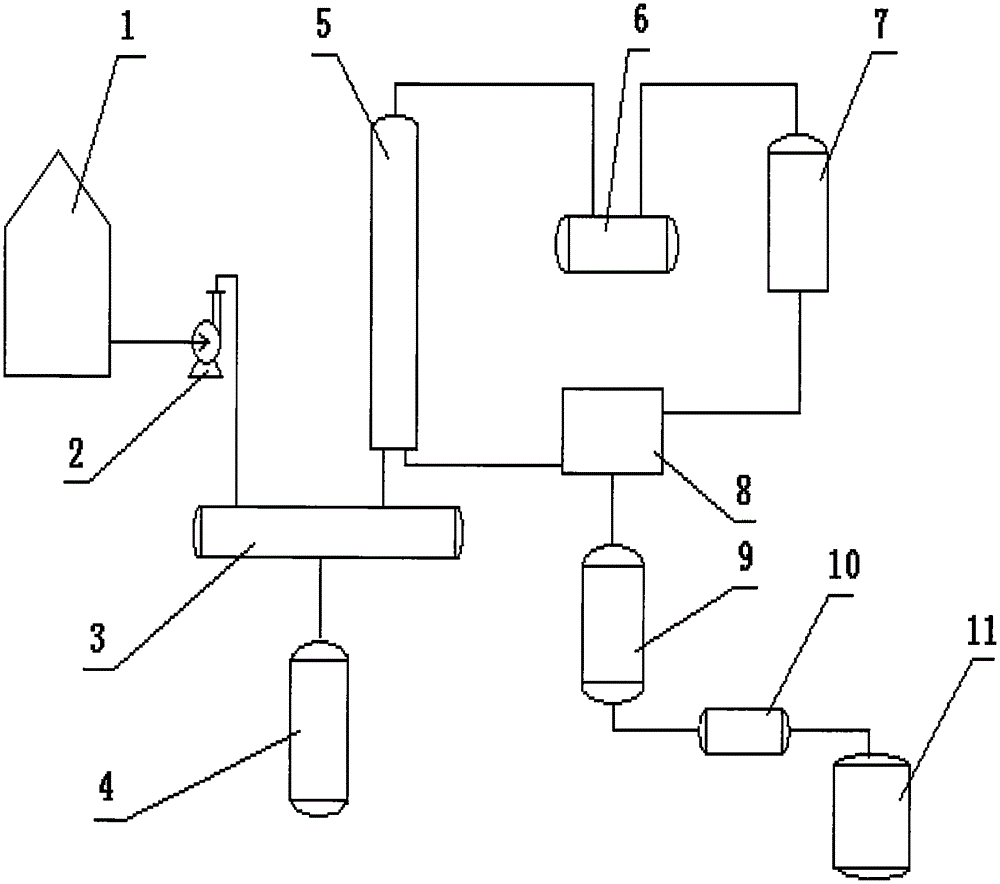 Refining and separating device for wood vinegar