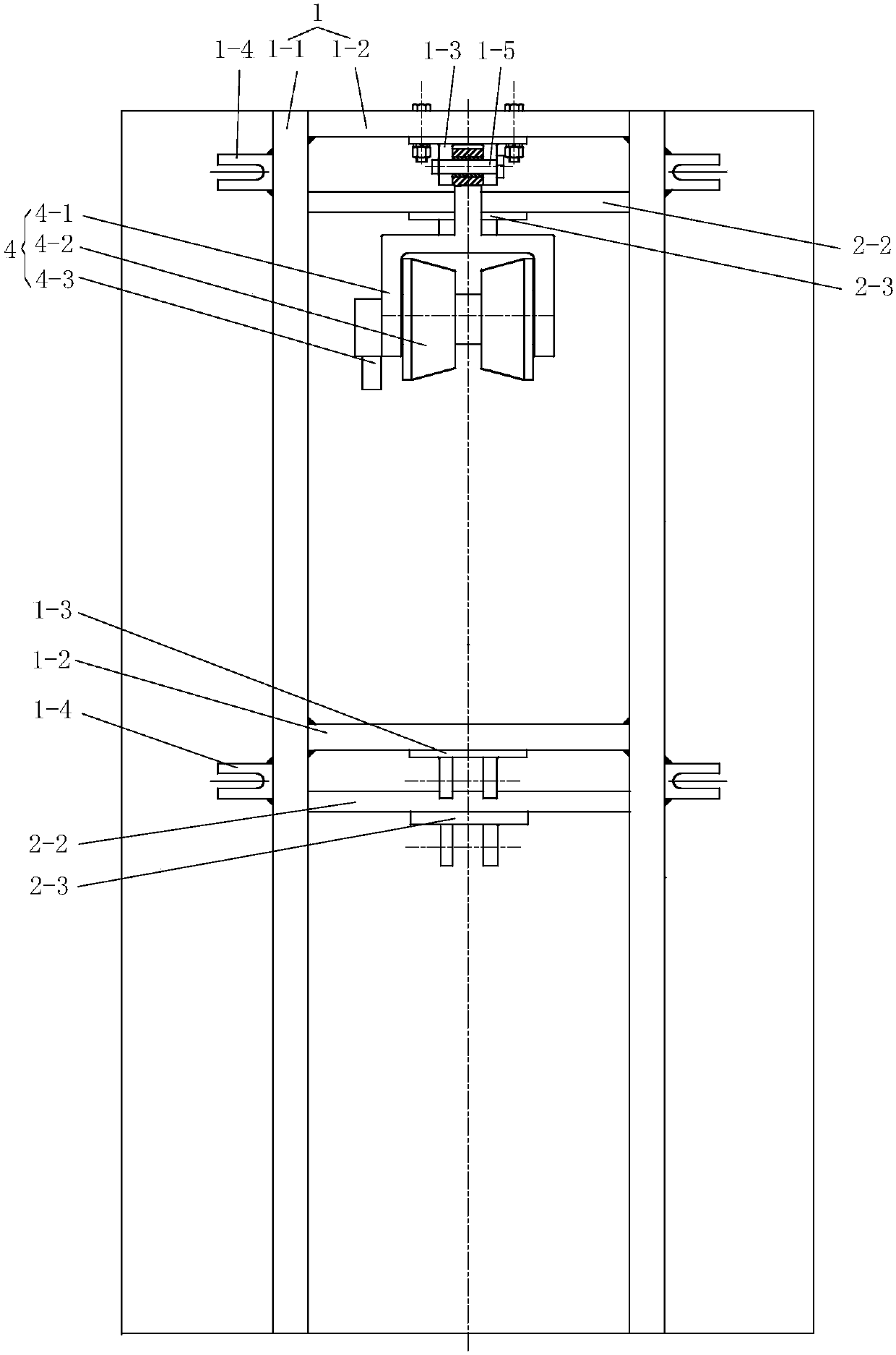 Self-climbing device for pole maintenance platform