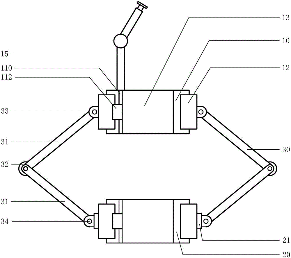 Telescopic type pipeline climbing device