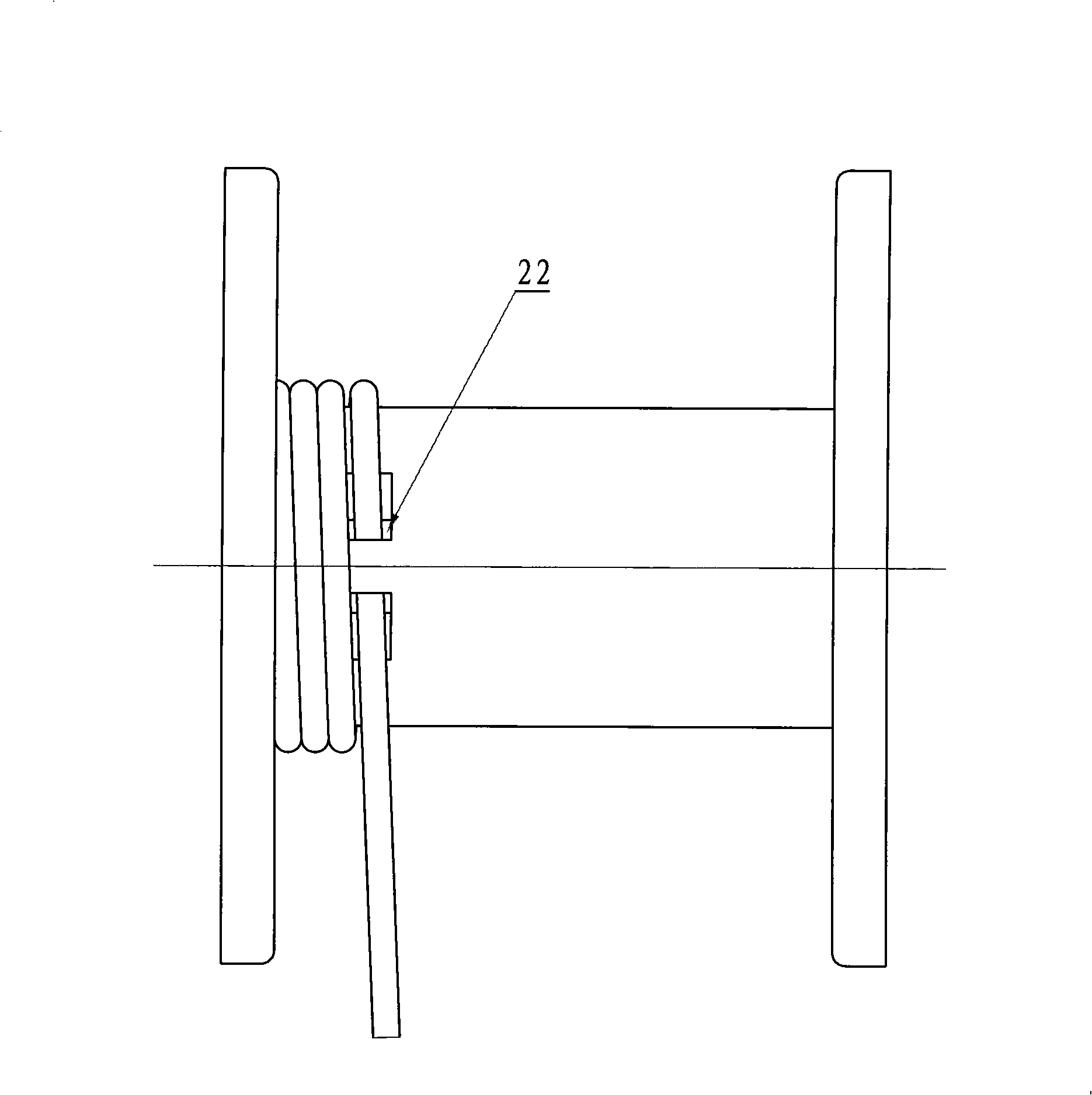 Single-phase electric gourd with lower caging device