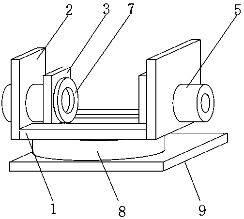 Valve body fixing device for valve machining