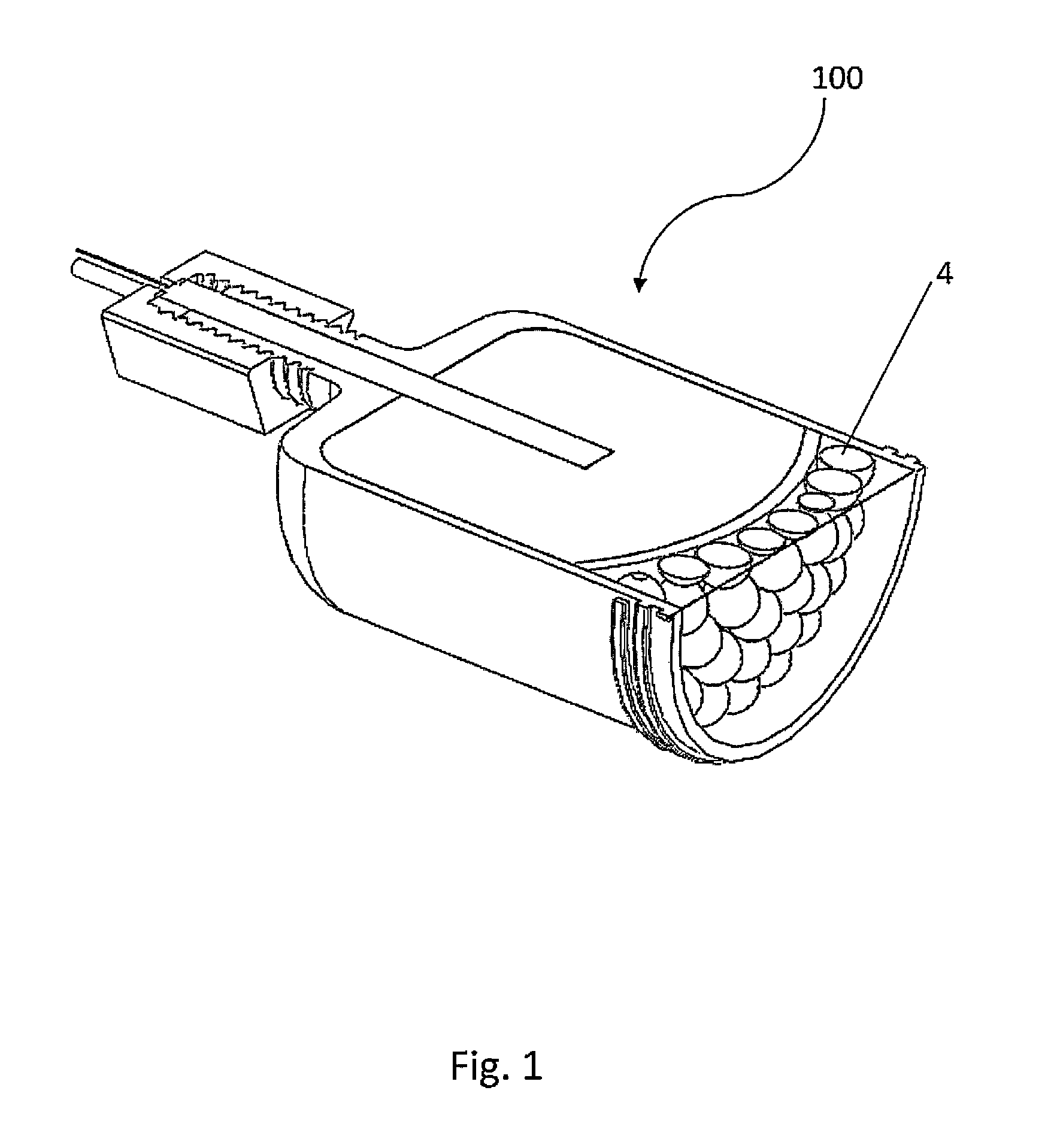 Projector for defeating buried mines