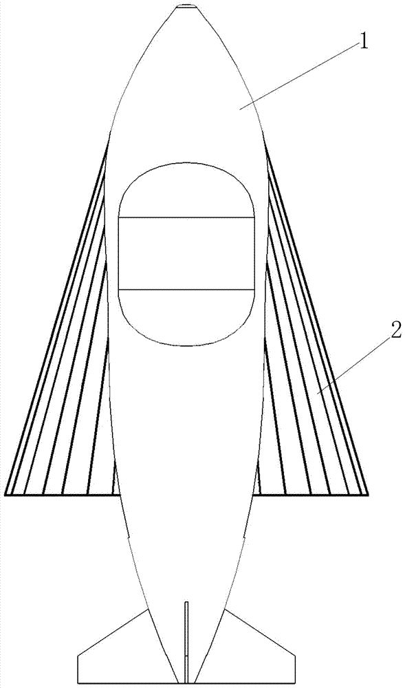 Inflatable hang glider unmanned aerial vehicle