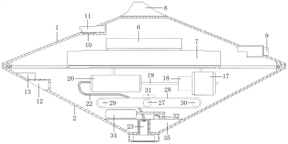 Small multifunctional underwater robot and working method thereof