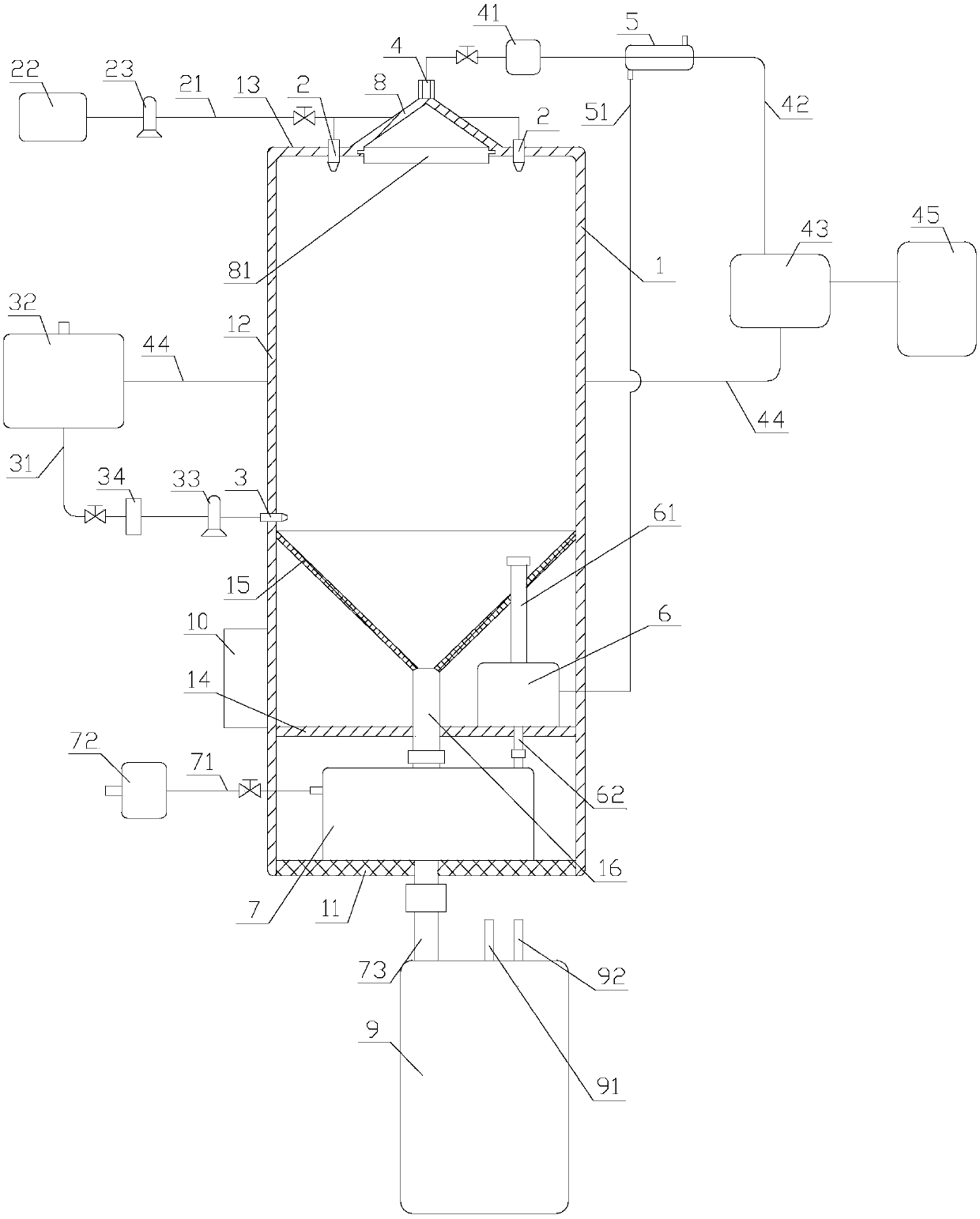 Device for preparing caspofungin acetate for injection