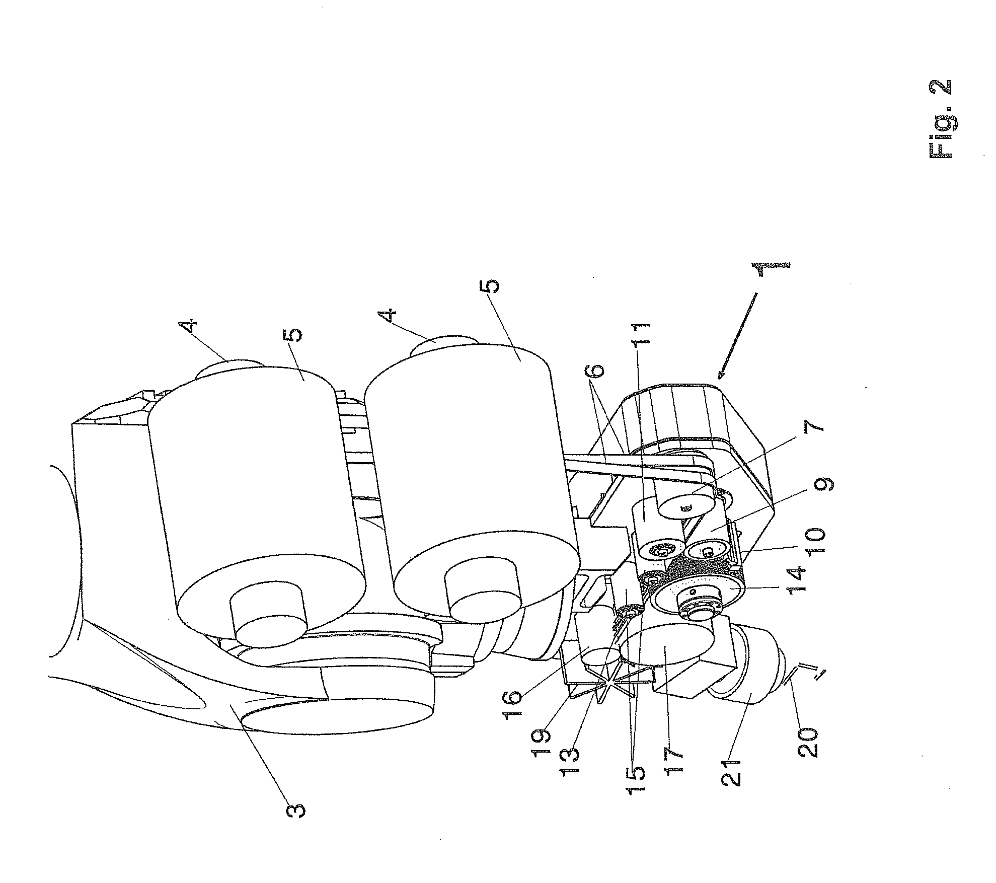 Deposition device for controlled deposition of reinforcing fiber bundles