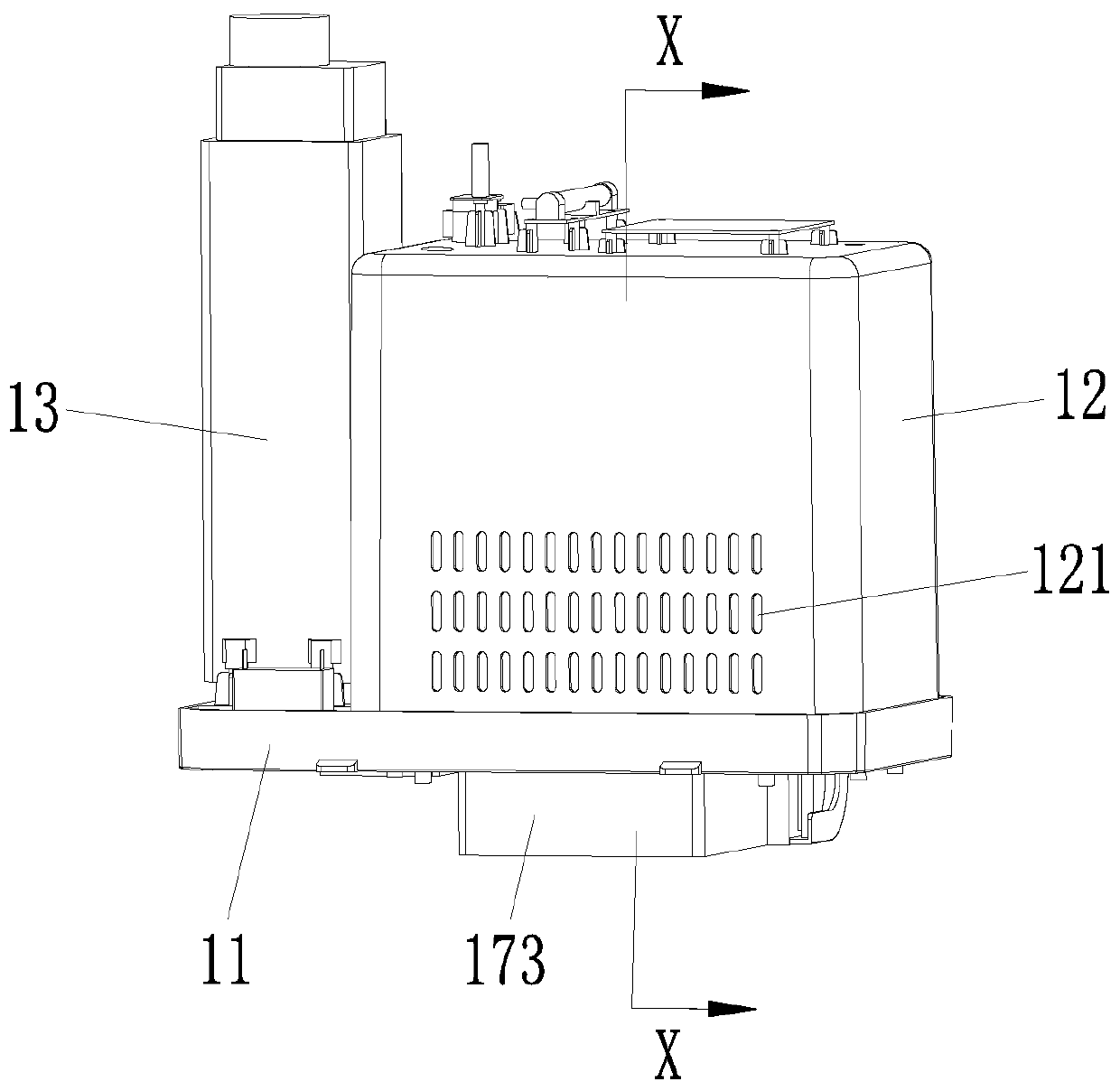 Airway structure and corresponding oxygen generator using same