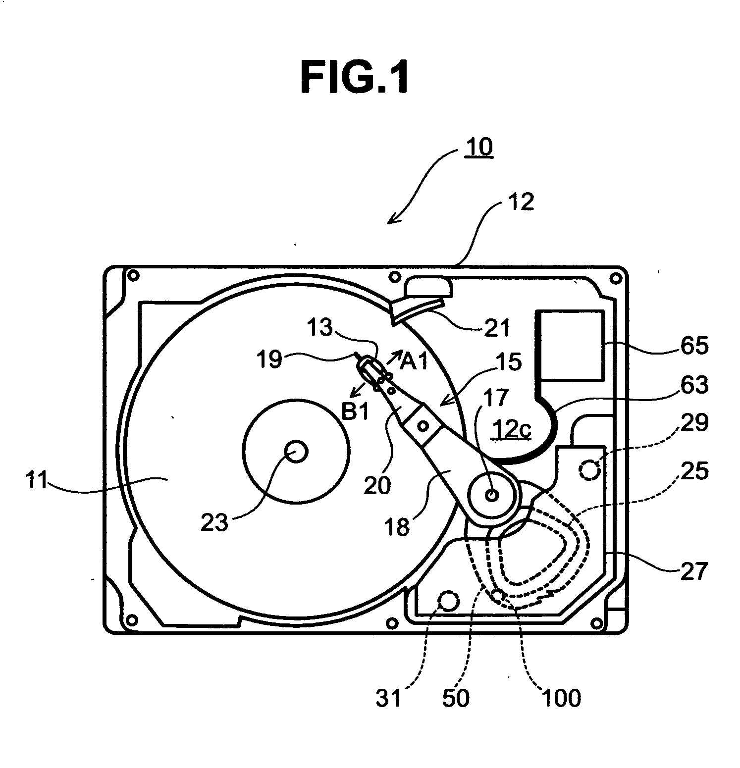 Rotating disk storage device