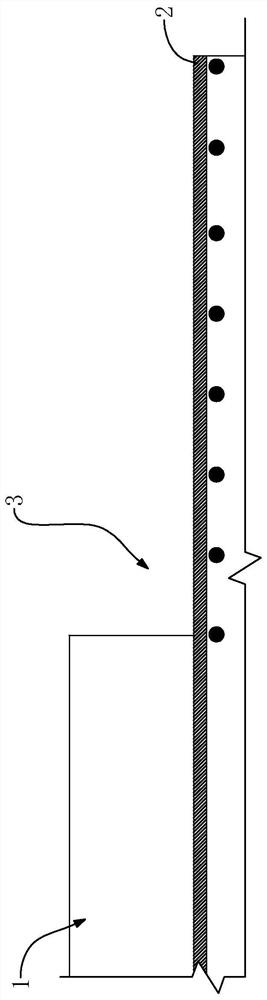 Structure and construction method of newly-added prefabricated guardrail of existing bridge