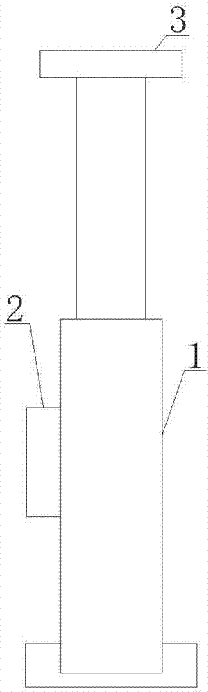 Pressure induction device of hydraulic prop