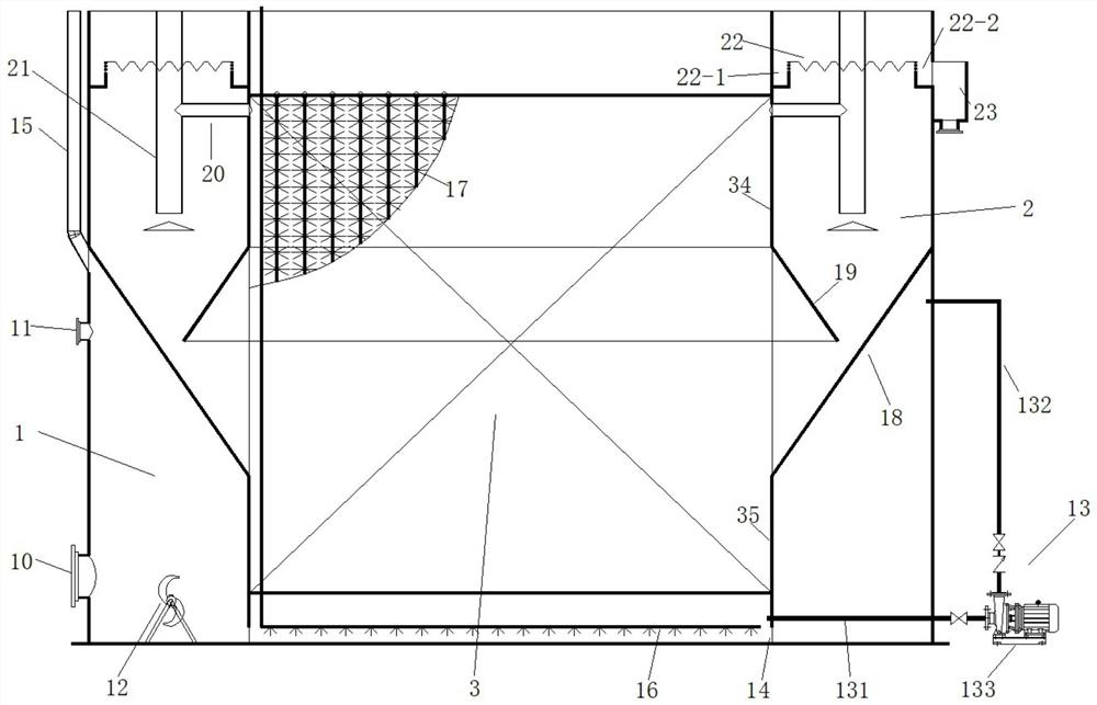 An integrated powder-loaded enhanced biochemical water treatment device