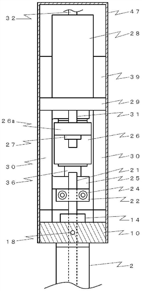 Liquid material discharge device, coating device and coating method thereof