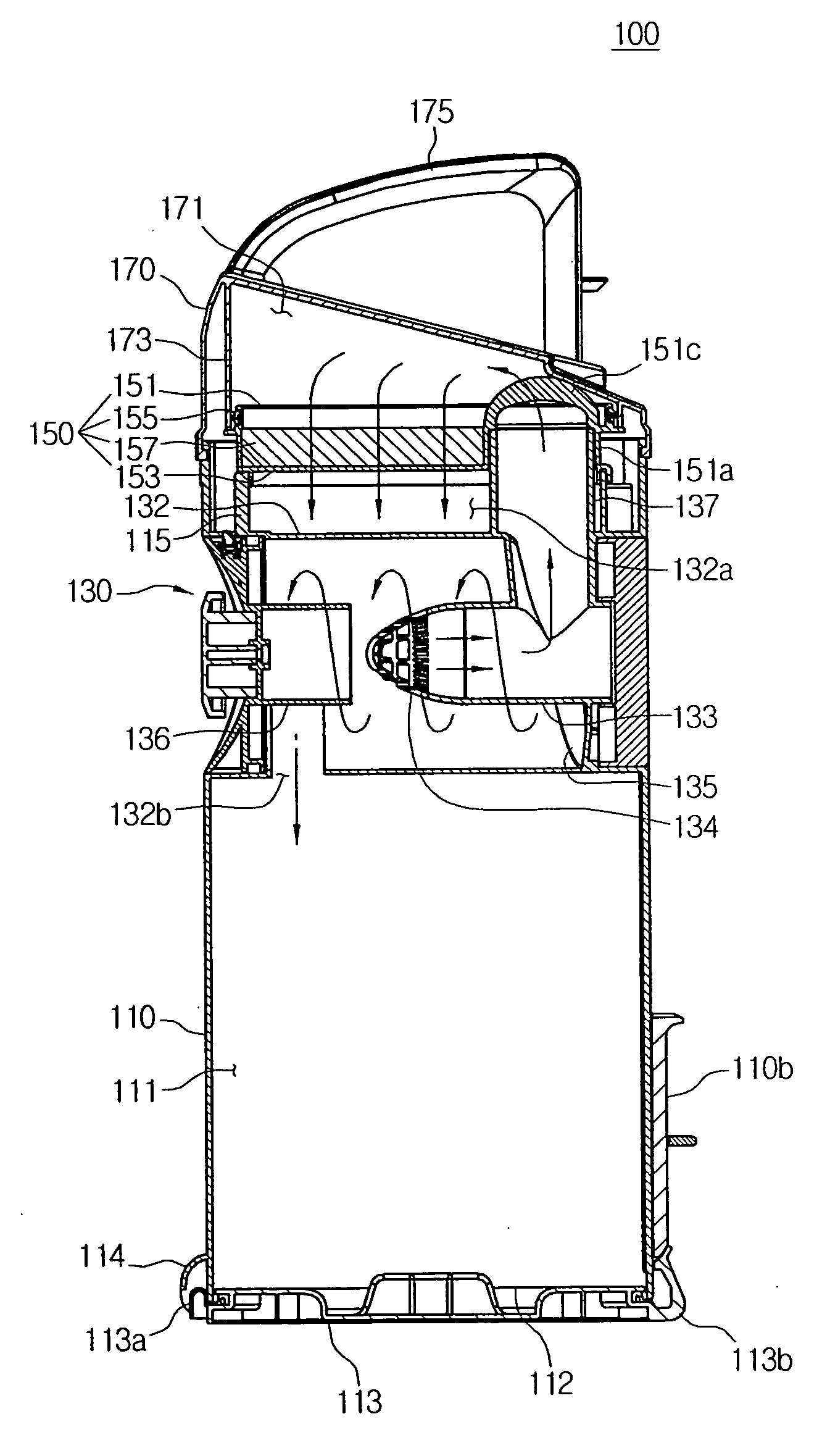 Cyclone dust-collecting apparatus