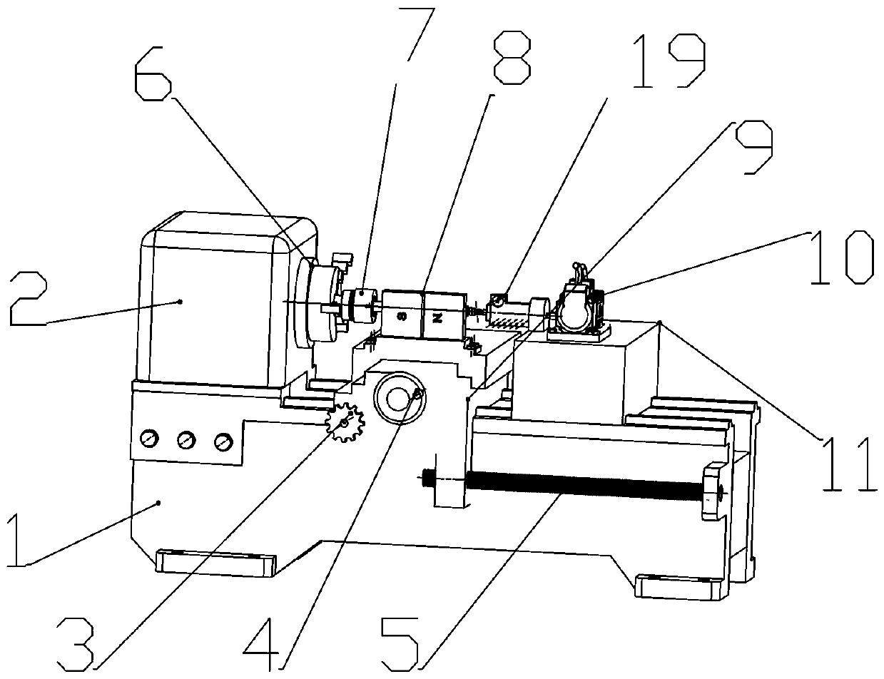 Polishing device for inner surface of straight pipe