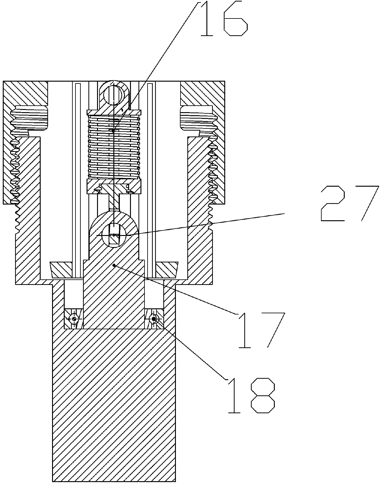 Polishing device for inner surface of straight pipe