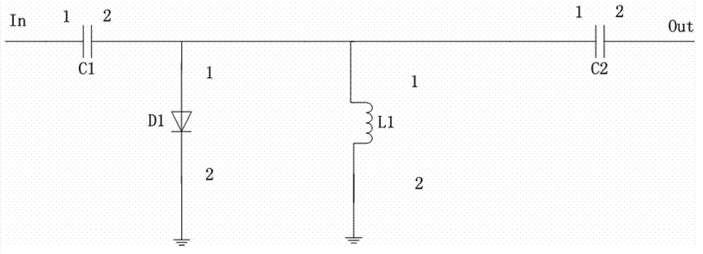 Wide-band low-temperature radio-frequency microwave power amplitude limiter with extremely-low insertion loss