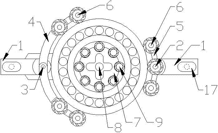 Bearing roller press assembling auxiliary clamping device for supporting frame