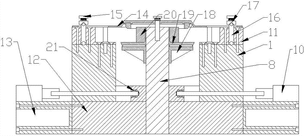 Bearing roller press assembling auxiliary clamping device for supporting frame