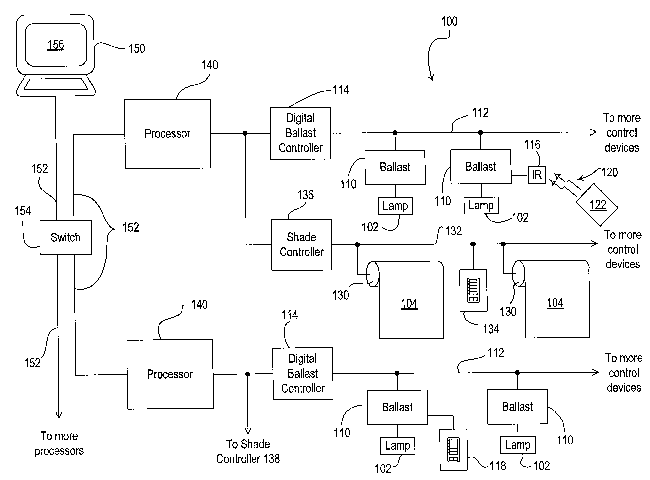 Method of load shedding to reduce the total power consumption of a load control system