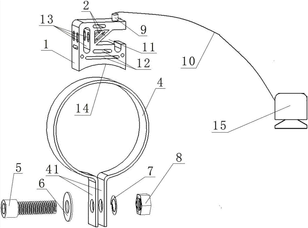 Vibration monitoring system for engine's high temperature crankcase