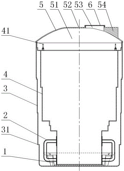 Buried trash can