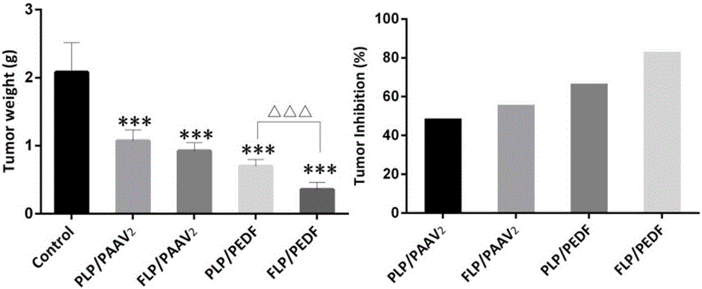 PEDF gene composite targeted by tumor cell folate receptor